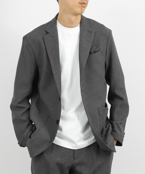 NOLLEY’S(ノーリーズ)の「《ビジカジ/セットアップ対応》ブッチャーイージーJK 26AW(テーラードジャケット・メンズ・グレー/ネイビー/ベージュ・S/XL/L/M)」の2枚目の写真