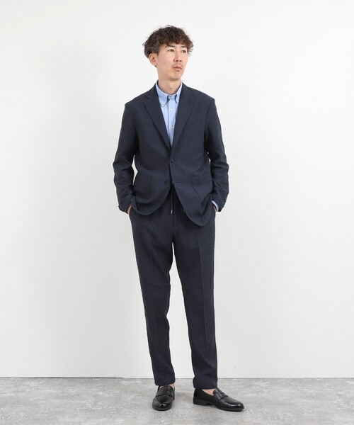 NOLLEY’S(ノーリーズ)の「《ビジカジ/セットアップ対応》ブッチャーイージーJK 26AW(テーラードジャケット・メンズ・グレー/ネイビー/ベージュ・S/XL/L/M)」の11枚目の写真