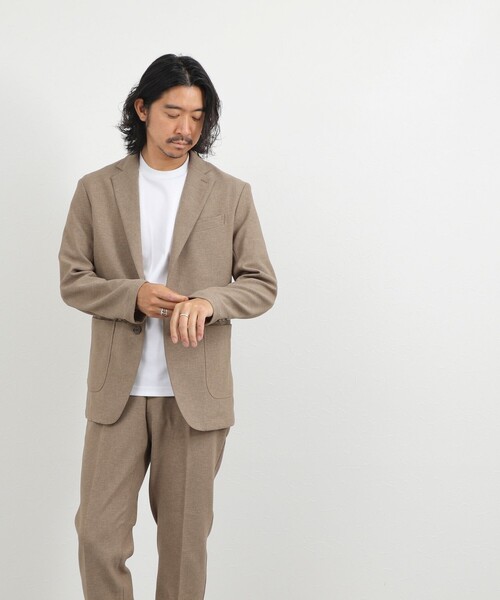 NOLLEY’S(ノーリーズ)の「《ビジカジ/セットアップ対応》ブッチャーイージーJK 26AW(テーラードジャケット・メンズ・グレー/ネイビー/ベージュ・S/XL/L/M)」の18枚目の写真
