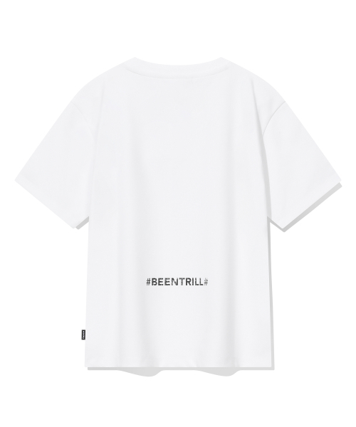 BEENTRILL(ビントリル)の「ウィメンズスタンダードハッシュタグスリムフィット半袖Tシャツ(ホワイト)(Tシャツ/カットソー・レディース・その他・SMALL/X-SMALL)」の3枚目の写真