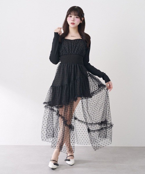 Belle Charme(ベルシャルム)の「【Belle Charme 】Belle Charme Chain Bolero(カーディガン/ボレロ・レディース・オフホワイト/ピンク・FREE)」の8枚目の写真
