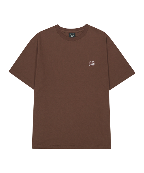 LMR(エルエムアール)の「シンボル刺繍ロゴドローイングTシャツ BROWN(Tシャツ/カットソー・レディース・ダークブラウン・FREE)」の2枚目の写真