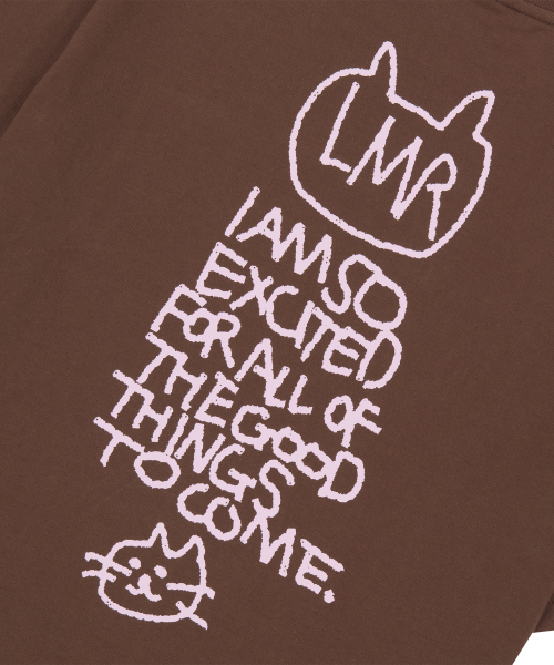 LMR(エルエムアール)の「シンボル刺繍ロゴドローイングTシャツ BROWN(Tシャツ/カットソー・レディース・ダークブラウン・FREE)」の3枚目の写真