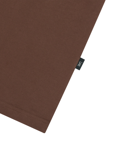 LMR(エルエムアール)の「シンボル刺繍ロゴドローイングTシャツ BROWN(Tシャツ/カットソー・レディース・ダークブラウン・FREE)」の4枚目の写真