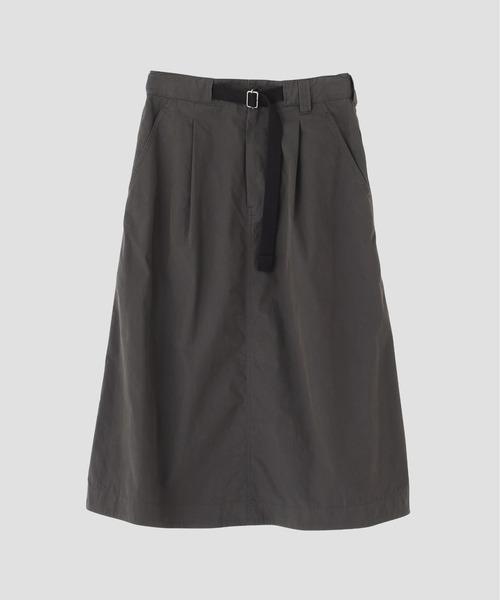 MHL.(エムエイチエル)の「WASHED COTTON NYLON(スカート・レディース・チャコール/ネイビー・0/1/2/3)」の6枚目の写真