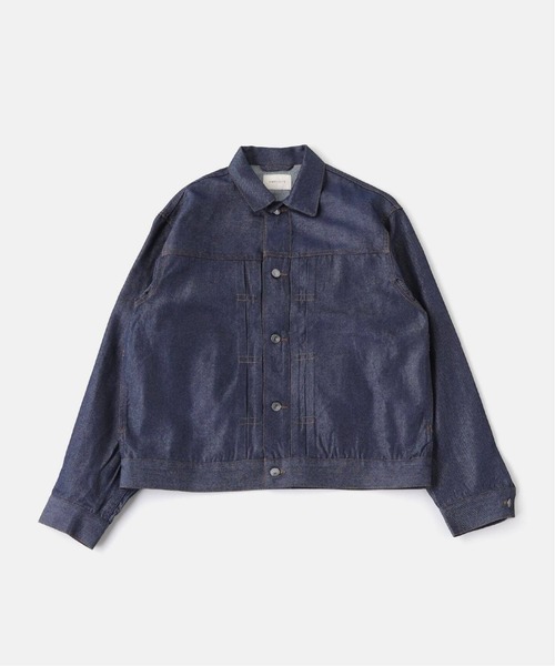 B.C STOCK(ベーセーストック)の「【追加】8.5oz ブライトデニムジャケット(デニムジャケット・メンズ・ブラック/ネイビー・MEDIUM/LARGE)」の2枚目の写真