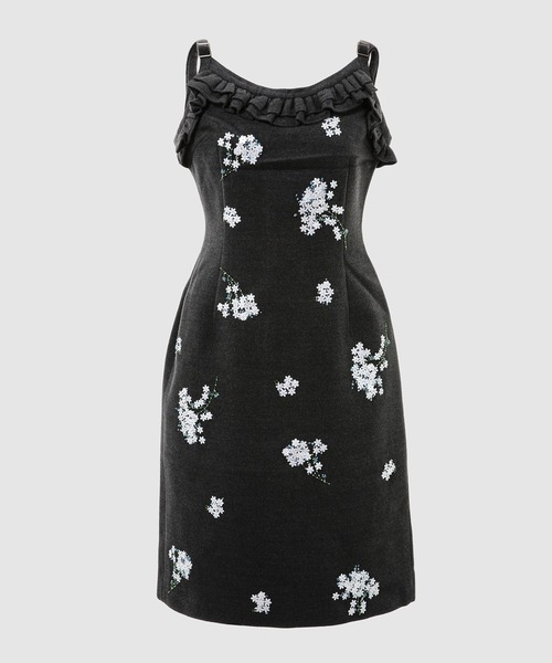 SHUSHU/TONG(シュシュトン)の「Lace Trim Cami Dress(ワンピース・レディース・グレー・10)」の1枚目の写真