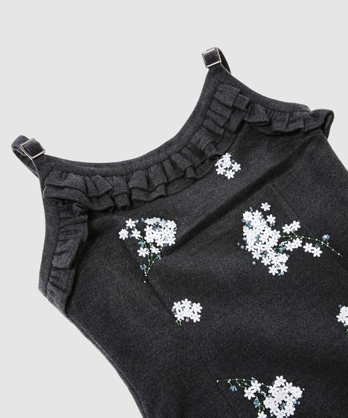SHUSHU/TONG(シュシュトン)の「Lace Trim Cami Dress(ワンピース・レディース・グレー・10)」の8枚目の写真