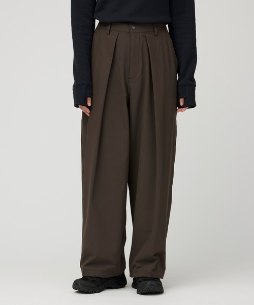 Snow Peak(スノーピーク)の「Snow Peak / Water-Repellent Stretch Pants W's 撥水ストレッチパンツ レディース(スラックス・レディース・ブラック/ダークブラウン/アイボリー・1/2)」の1枚目の写真