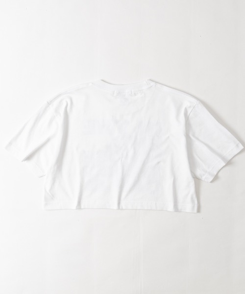 Red Cap Girl(レッドキャプガール)の「【a-r】〔RedCapGirl/レッドキャップガール〕RCGロゴプリント ショート丈Tシャツ レディース クロップド(Tシャツ/カットソー・レディース・グレー系2/ブラック系2/ブラック系1/ホワイト系1/ピンク系1/ホワイト系2/グレー系1/ピンク系2・LARGE/MEDIUM)」の22枚目の写真