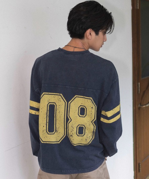 WEGO(ウィゴー)の「WEGO/【26年秋冬新作】ナンバリングT(LS)(Tシャツ/カットソー・メンズ・ブラック/ホワイト/ネイビー・LARGE/MEDIUM)」の14枚目の写真
