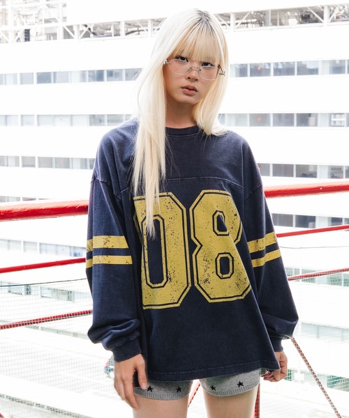 WEGO(ウィゴー)の「WEGO/【26年秋冬新作】ナンバリングT(LS)(Tシャツ/カットソー・メンズ・ブラック/ホワイト/ネイビー・LARGE/MEDIUM)」の17枚目の写真