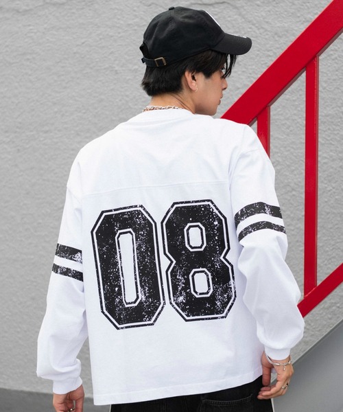 WEGO(ウィゴー)の「WEGO/【26年秋冬新作】ナンバリングT(LS)(Tシャツ/カットソー・メンズ・ブラック/ホワイト/ネイビー・LARGE/MEDIUM)」の22枚目の写真