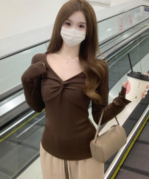 semplice（センプリチェ）の「カットソー（Tシャツ/カットソー・レディース・ブラウン/ベージュ・F）」の15枚目の写真