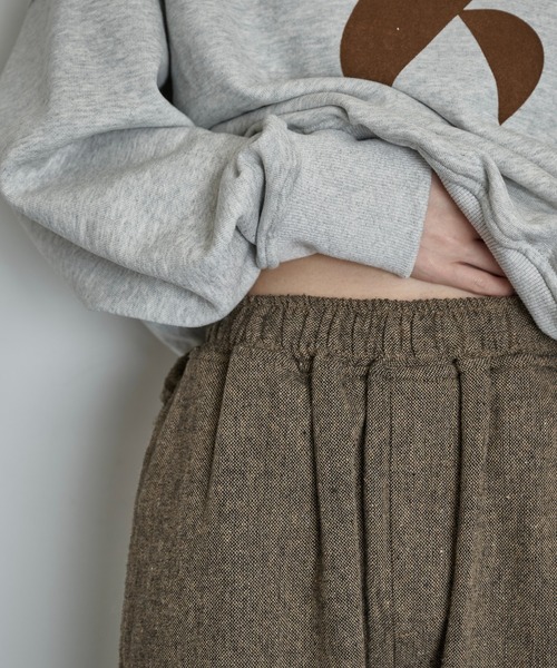 THE YOn(ザヨン)の「サイドギャザーツイードパンツ(その他パンツ・レディース・ブラウン/グレー・M/S)」の19枚目の写真