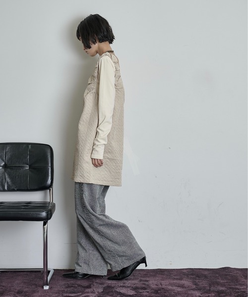 THE YOn(ザヨン)の「サイドギャザーツイードパンツ(その他パンツ・レディース・ブラウン/グレー・M/S)」の13枚目の写真