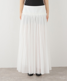 journal standard L'essage | ROHE/ローエ Pleated cotton muslin skirt スカート(スカート)