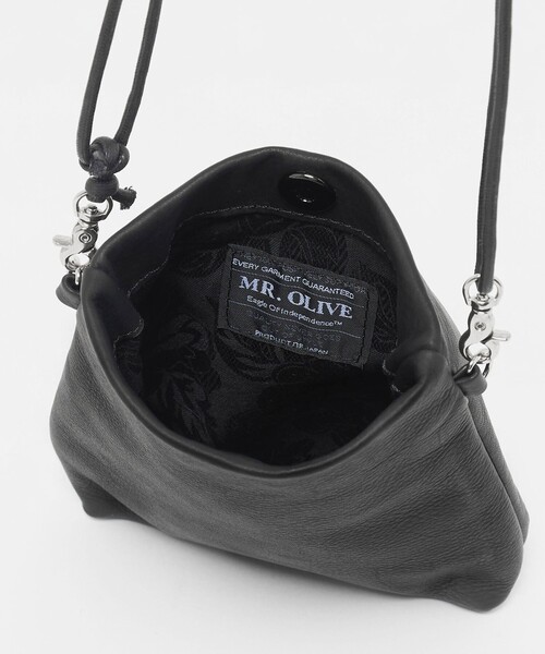 MR.OLIVE E.O.I(ミスターオリーブイーグルオブインデペンデンス)の「【別注】<MR.OLIVE E.O.I>GLR サコッシュ ショルダー バッグ(トートバッグ・メンズ・ブラック・FREE)」の10枚目の写真