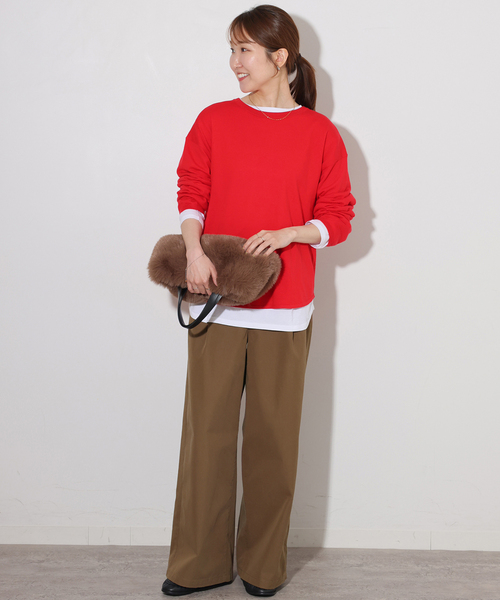 JOURNAL STANDARD relume（ジャーナルスタンダード　レリューム）の「TCツイルワイドパンツ（その他パンツ・レディース・ベージュ/ブラック/ブラウン・38/36）」の10枚目の写真