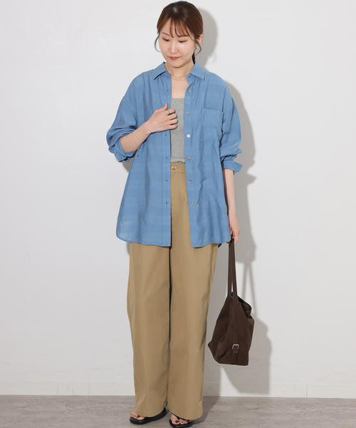 JOURNAL STANDARD relume（ジャーナルスタンダード　レリューム）の「TCツイルワイドパンツ（その他パンツ・レディース・ベージュ/ブラック/ブラウン・38/36）」の16枚目の写真