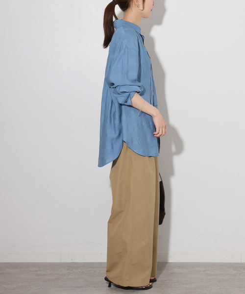 JOURNAL STANDARD relume（ジャーナルスタンダード　レリューム）の「TCツイルワイドパンツ（その他パンツ・レディース・ベージュ/ブラック/ブラウン・38/36）」の17枚目の写真