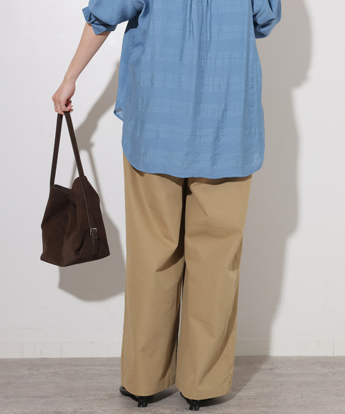 JOURNAL STANDARD relume（ジャーナルスタンダード　レリューム）の「TCツイルワイドパンツ（その他パンツ・レディース・ベージュ/ブラック/ブラウン・38/36）」の22枚目の写真