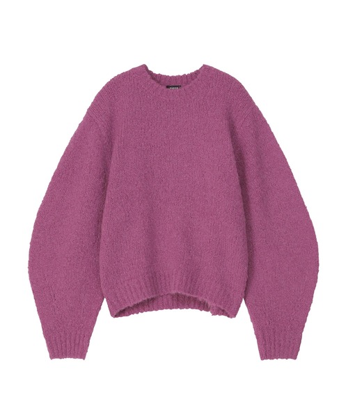 ZUCCa(ズッカ)の「BARREL KNIT / ニットプルオーバー(ニット/セーター・レディース・パープル/マスタード・M size)」の2枚目の写真