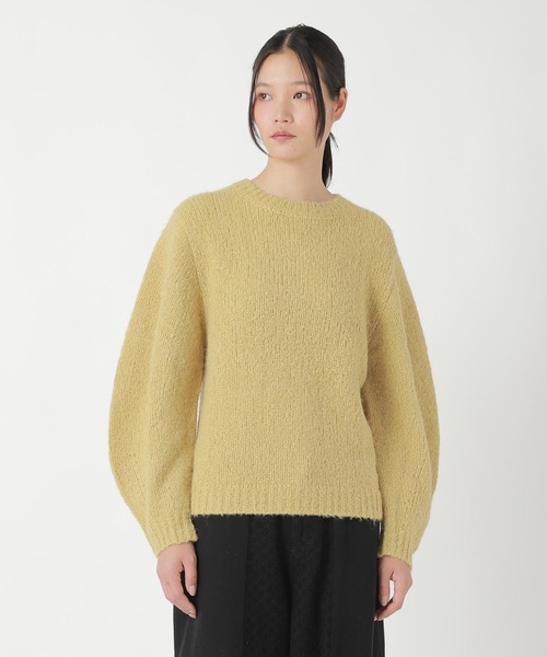ZUCCa(ズッカ)の「BARREL KNIT / ニットプルオーバー(ニット/セーター・レディース・パープル/マスタード・M size)」の1枚目の写真
