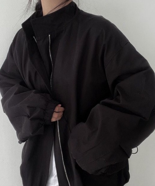 NANEA(ナネア)の「ハイネックブルゾン(ブルゾン・レディース・ブラック/カーキ・MEDIUM/LARGE)」の4枚目の写真