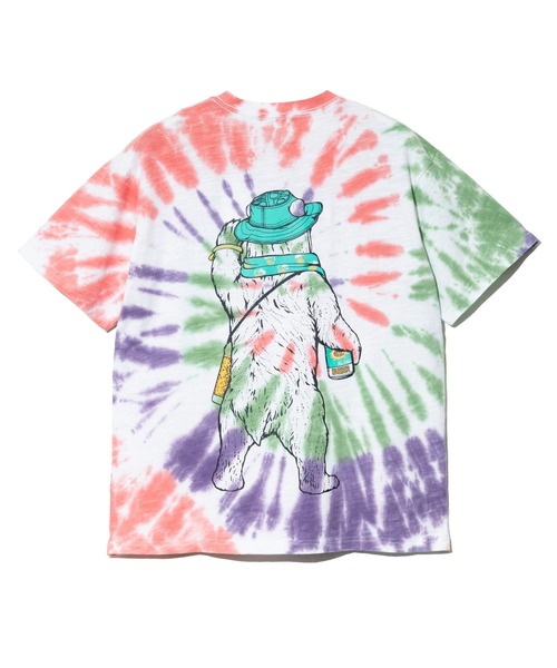 go slow caravan(ゴースローキャラバン)の「スラブ天竺 タイダイ フェスクマ SP(Tシャツ/カットソー・メンズ・オレンジ系その他/ライトブルー・MEDIUM/X-LARGE/LARGE)」の9枚目の写真