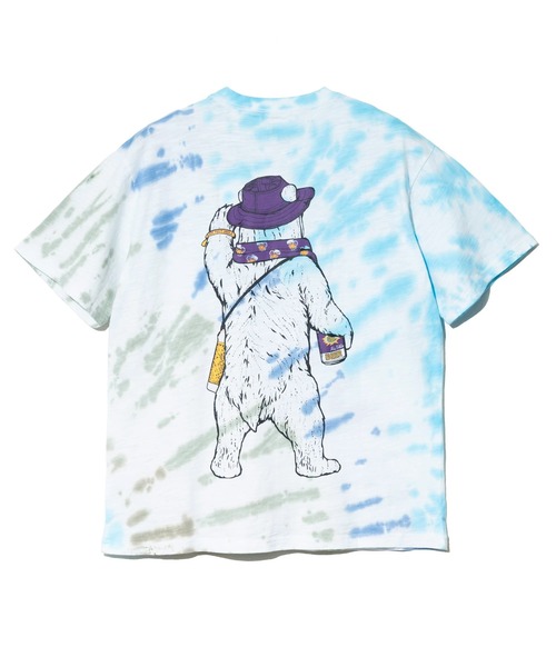 go slow caravan(ゴースローキャラバン)の「スラブ天竺 タイダイ フェスクマ SP(Tシャツ/カットソー・メンズ・オレンジ系その他/ライトブルー・MEDIUM/X-LARGE/LARGE)」の13枚目の写真