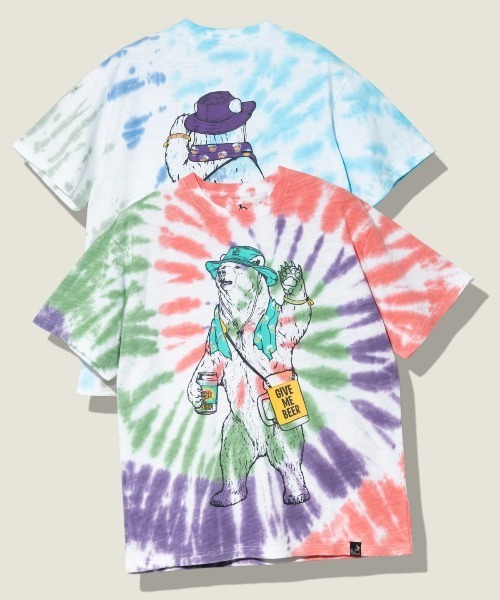go slow caravan(ゴースローキャラバン)の「スラブ天竺 タイダイ フェスクマ SP(Tシャツ/カットソー・メンズ・オレンジ系その他/ライトブルー・MEDIUM/X-LARGE/LARGE)」の15枚目の写真