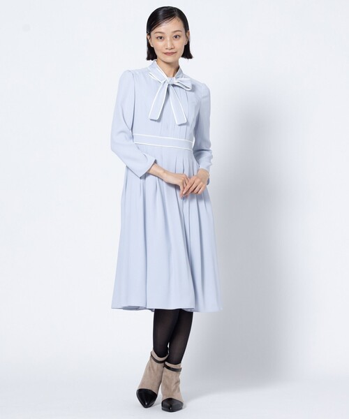 TOCCA(トッカ)の「COLOR DUO ドレス(ワンピース・レディース・サックスブルー系/ピンク系・0/2/4/6)」の6枚目の写真