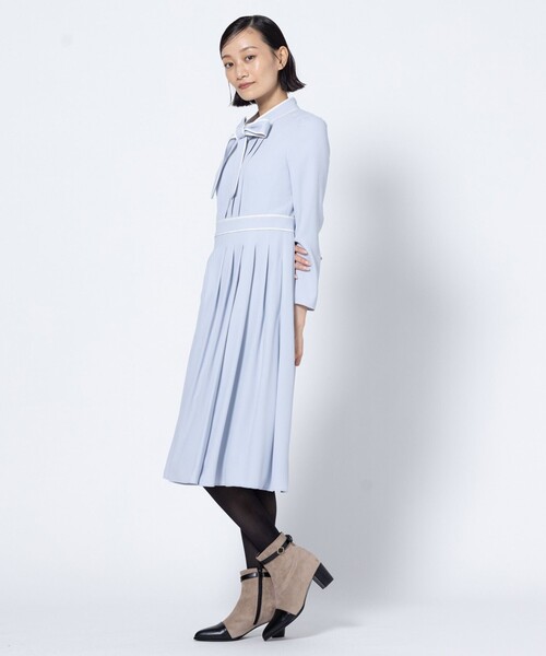 TOCCA(トッカ)の「COLOR DUO ドレス(ワンピース・レディース・サックスブルー系/ピンク系・0/2/4/6)」の7枚目の写真