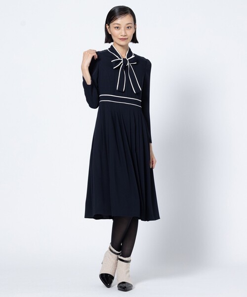 TOCCA(トッカ)の「COLOR DUO ドレス(ワンピース・レディース・サックスブルー系/ピンク系・0/2/4/6)」の9枚目の写真