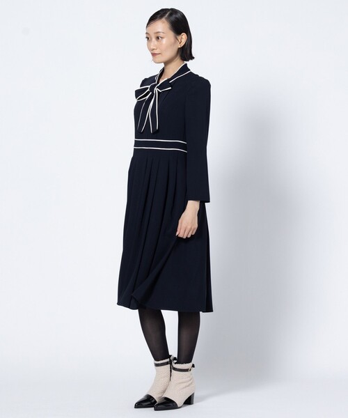 TOCCA(トッカ)の「COLOR DUO ドレス(ワンピース・レディース・サックスブルー系/ピンク系・0/2/4/6)」の10枚目の写真