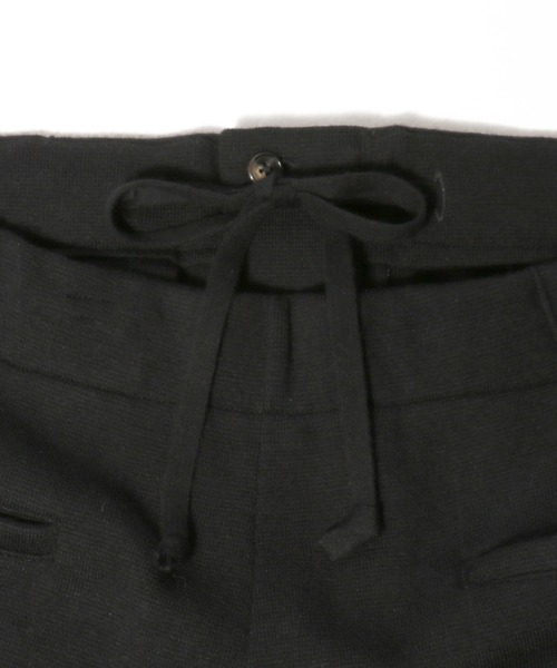 ESTNATION（エストネーション）の「ESTNATION / コットンウール ミラノリブ リラックスパンツ（スラックス・メンズ・ブラック/ブルー・LARGE/MEDIUM）」の7枚目の写真