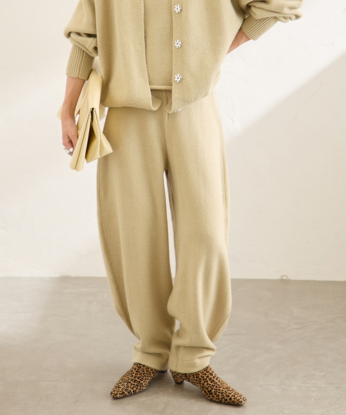 Y.A.Acc（ワイエーアク）の「別注【Y.A.Acc】for JS Knit Pant（その他パンツ・レディース・チャコールグレー/アーミー/ブラウン・FREE）」の3枚目の写真