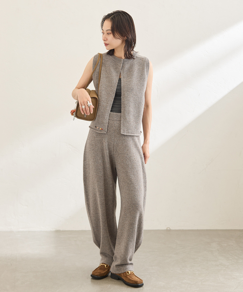 Y.A.Acc（ワイエーアク）の「別注【Y.A.Acc】for JS Knit Pant（その他パンツ・レディース・チャコールグレー/アーミー/ブラウン・FREE）」の4枚目の写真