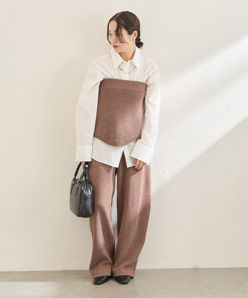 Y.A.Acc（ワイエーアク）の「別注【Y.A.Acc】for JS Knit Pant（その他パンツ・レディース・チャコールグレー/アーミー/ブラウン・FREE）」の5枚目の写真