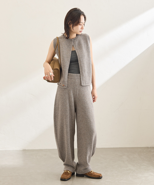 Y.A.Acc（ワイエーアク）の「別注【Y.A.Acc】for JS Knit Pant（その他パンツ・レディース・チャコールグレー/アーミー/ブラウン・FREE）」の7枚目の写真