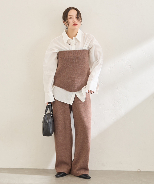 Y.A.Acc（ワイエーアク）の「別注【Y.A.Acc】for JS Knit Pant（その他パンツ・レディース・チャコールグレー/アーミー/ブラウン・FREE）」の12枚目の写真
