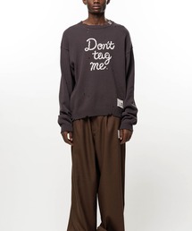 【MIHARAYASUHIRO】LETTERED KNIT PULLOVER