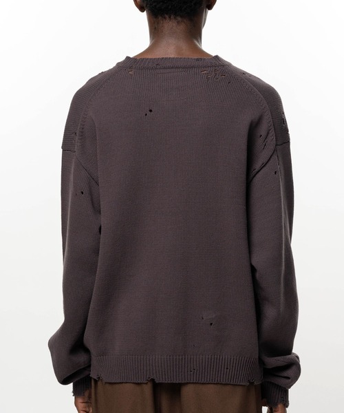 Maison MIHARA YASUHIRO（メゾンミハラヤスヒロ）の「【MIHARAYASUHIRO】LETTERED KNIT PULLOVER（ニット/セーター・メンズ・ブラウン/グレー/ブラック/ホワイト・46/44/48）」の14枚目の写真