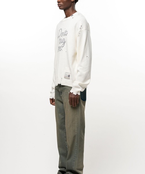 Maison MIHARA YASUHIRO（メゾンミハラヤスヒロ）の「【MIHARAYASUHIRO】LETTERED KNIT PULLOVER（ニット/セーター・メンズ・ブラウン/グレー/ブラック/ホワイト・46/44/48）」の15枚目の写真