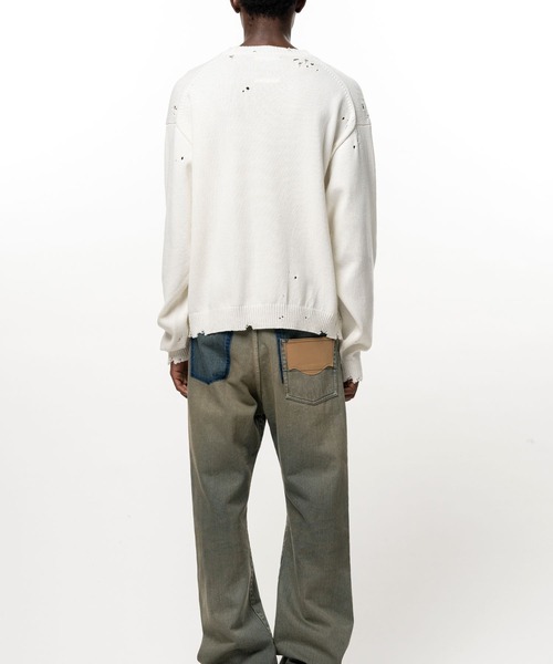 Maison MIHARA YASUHIRO（メゾンミハラヤスヒロ）の「【MIHARAYASUHIRO】LETTERED KNIT PULLOVER（ニット/セーター・メンズ・ブラウン/グレー/ブラック/ホワイト・46/44/48）」の16枚目の写真