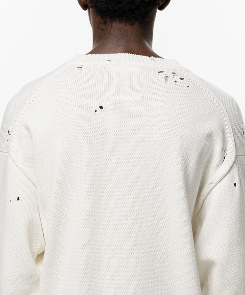 Maison MIHARA YASUHIRO（メゾンミハラヤスヒロ）の「【MIHARAYASUHIRO】LETTERED KNIT PULLOVER（ニット/セーター・メンズ・ブラウン/グレー/ブラック/ホワイト・46/44/48）」の18枚目の写真