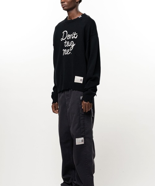 Maison MIHARA YASUHIRO（メゾンミハラヤスヒロ）の「【MIHARAYASUHIRO】LETTERED KNIT PULLOVER（ニット/セーター・メンズ・ブラウン/グレー/ブラック/ホワイト・46/44/48）」の19枚目の写真