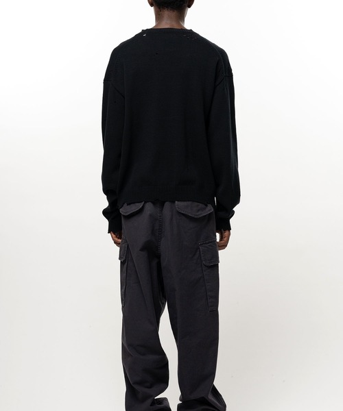 Maison MIHARA YASUHIRO（メゾンミハラヤスヒロ）の「【MIHARAYASUHIRO】LETTERED KNIT PULLOVER（ニット/セーター・メンズ・ブラウン/グレー/ブラック/ホワイト・46/44/48）」の20枚目の写真