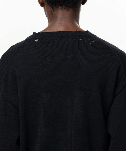 Maison MIHARA YASUHIRO（メゾンミハラヤスヒロ）の「【MIHARAYASUHIRO】LETTERED KNIT PULLOVER（ニット/セーター・メンズ・ブラウン/グレー/ブラック/ホワイト・46/44/48）」の6枚目の写真